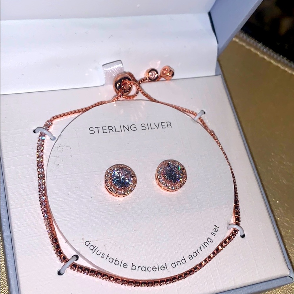 Isabel m Sterling silver 925 YGP with SWA CRY